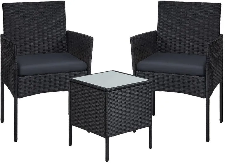 Ensemble de mobilier de jardin design moderne pour terrasse 56,5 x 54,5 x 81,5 cm 40 x 40 x 45,5 cm en acier gris 12_0010668