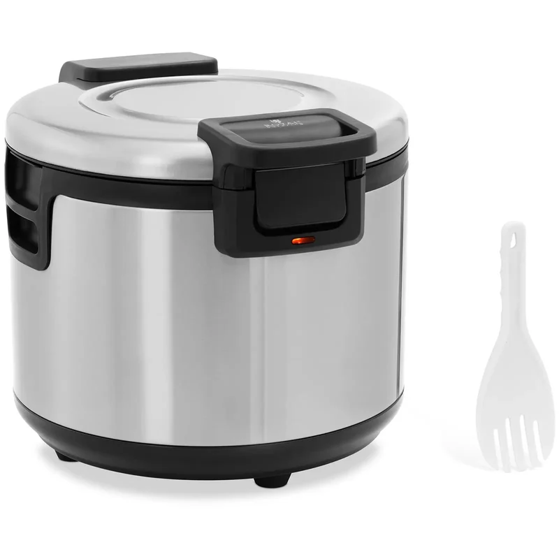 Chauffe riz maintien au chaud 26 l acier inoxydable aluminium pp téflon argenté 14_0008661