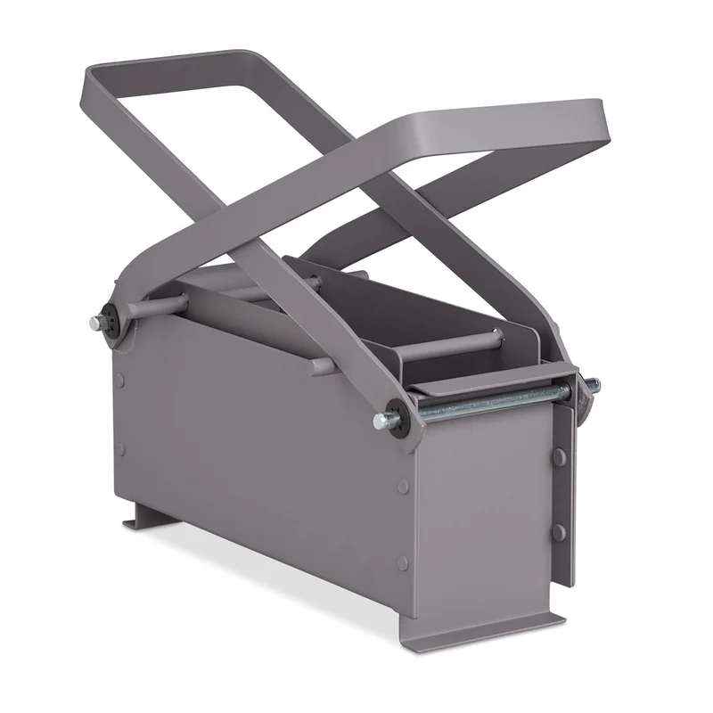 Presse manuelle pour briquettes de papier avec 2 leviers recyclage pratique 50 x 30 x 25 cm en acier gris 13_0013542