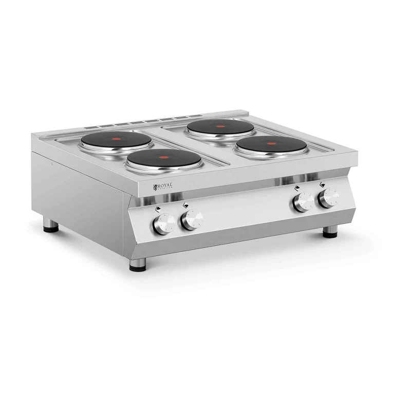 Plaque de cuisson électrique 10 400 watts 4 feux acier inoxydable 14_0004110