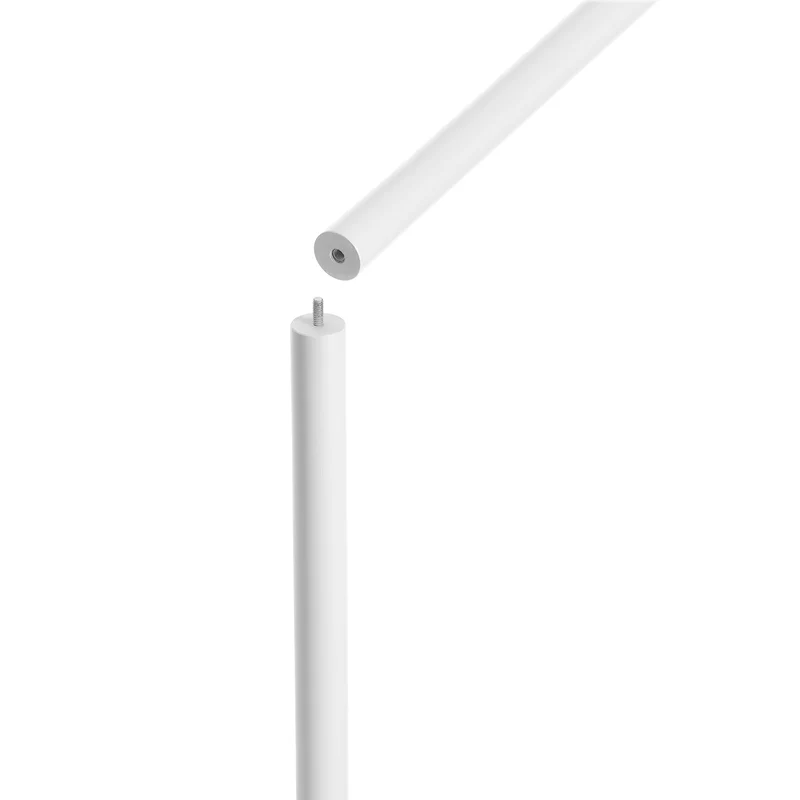 Portemanteau sur pieds avec 7 crochets arrondis pour manteaux et chapeaux 38 x 175 cm en bois blanc 12_0009881
