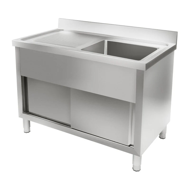 Plonge en inox professionnel 120 cm 14_0005206