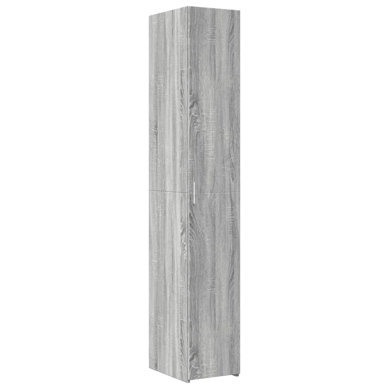 Buffet bahut commode armoire meuble de rangement organisateur cuisine salle de séjour salon haut sonoma 30 x 42,5 x 185 cm bois d'ingénierie gris 02_0035172