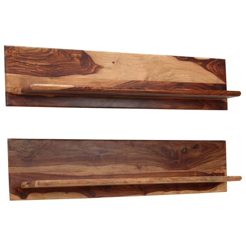 Étagère meuble design murales 2 pcs 118 cm bois massif 2702234/2