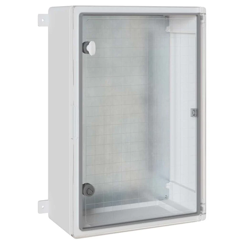 Armoire de contrôle moderne polyvalente intérieur extérieur 40 x 20 x 60 cm en plastique gris 02_0058215