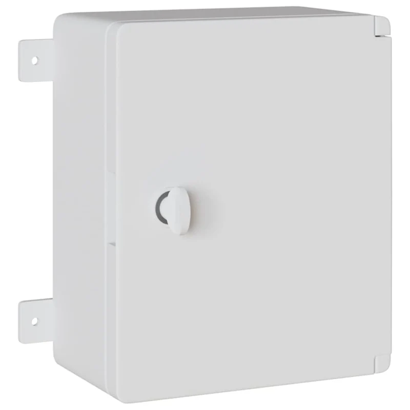 Armoire de contrôle moderne polyvalente 47 x 20 x 60 cm usage intérieur extérieur en plastique gris 02_0058193