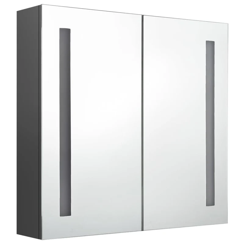 Armoire de salle de bain à miroir led 62 x 14 x 60 cm gris 02_0006598