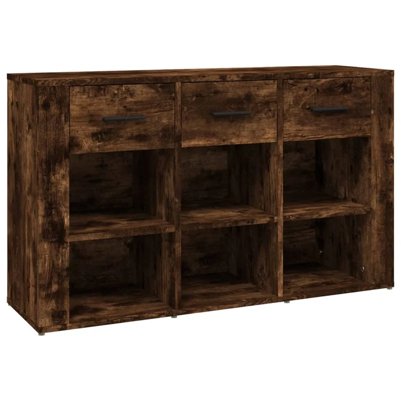 Buffet bahut commode armoire meuble de rangement organisateur cuisine salle de séjour salon 100 x 30 x 59,5 cm bois d'ingénierie marron 02_0030825