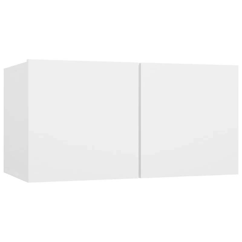 Meuble TV multimédia étagère télévision buffet téléviseur salle à manger salon chambre suspendu 60 x 30 x 30 cm blanc 02_0028485