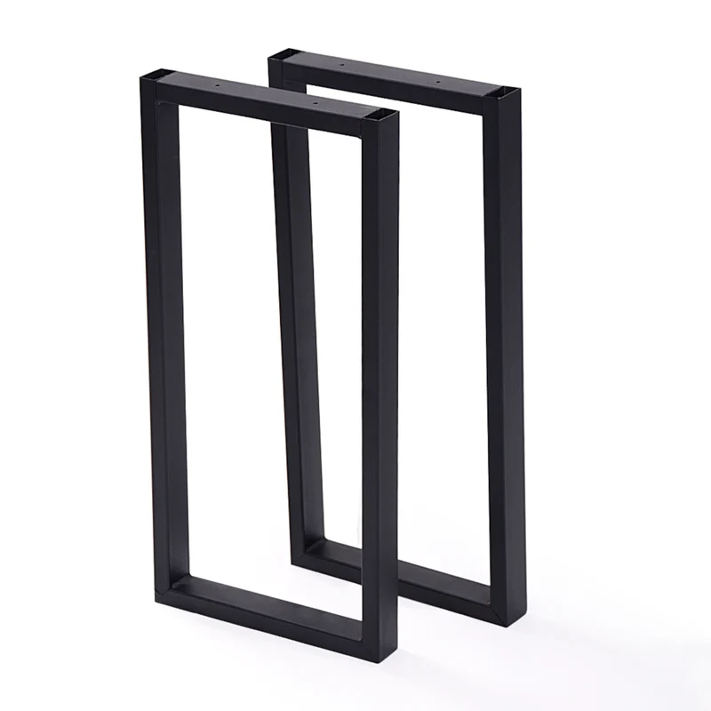 Set de 2 pieds de table rectangulaires en acier 56 x 27 cm 03_0008091