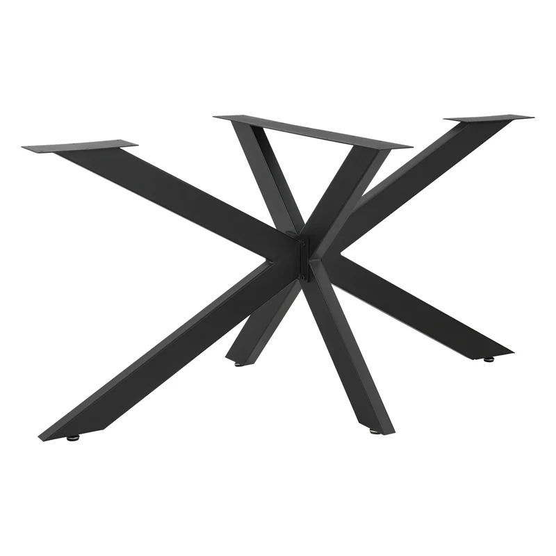 Pied de table acier fer 98 x 58 x 43 cm noir mat 03_0008076