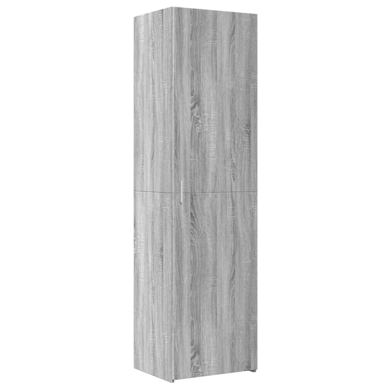 Buffet bahut commode armoire meuble de rangement organisateur cuisine salle de séjour salon haut sonoma 50 x 42,5 x 185 cm bois d'ingénierie gris 02_0035374
