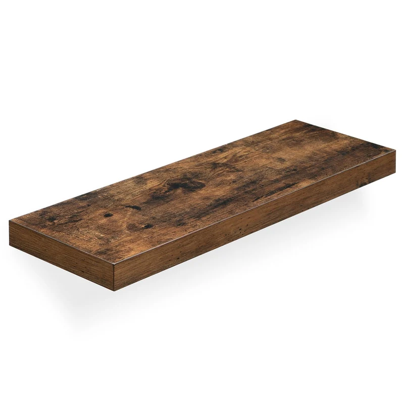 Étagère murale tablette murale étagère flottante étagère de rangement 60 x 20 x 38 cm MDF marron 12_0005782