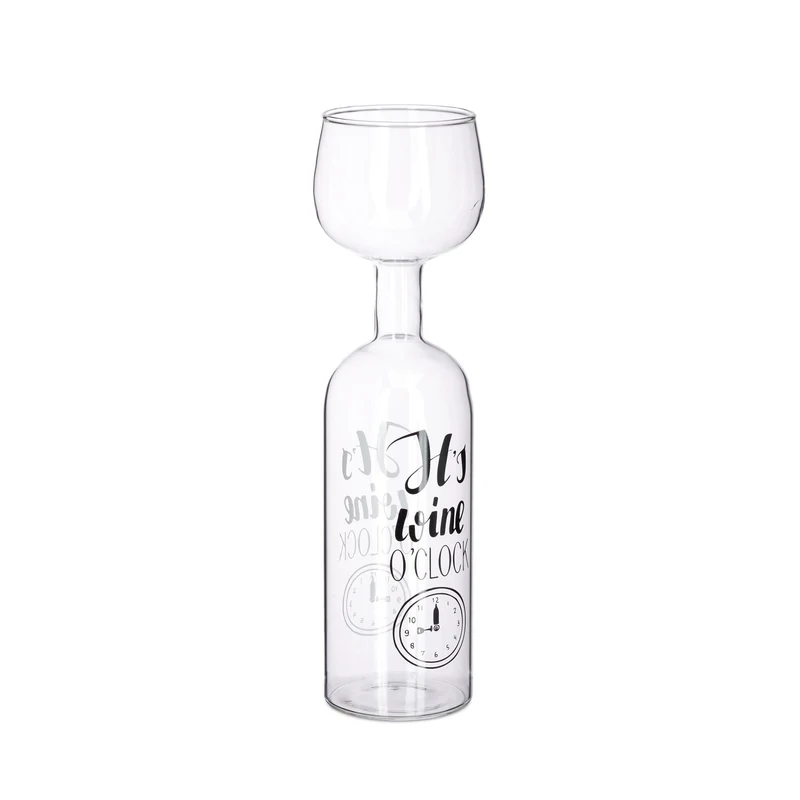 Bouteille de vin avec verre design moderne 750 ml en verre transparent 13_0004160