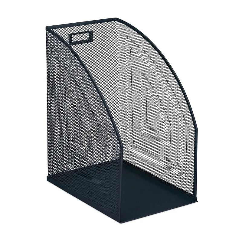Porte-revues en acier moderne pour bureau 32 x 16 x 24,5 cm pratique et design en anthracite 13_0012720