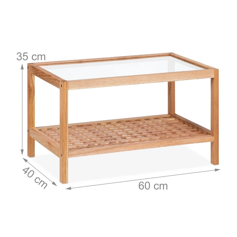 Table d'appoint moderne avec 2 niveaux pour rangement salon chambre 45 x 30 x 70 cm en bois noir 13_0014435