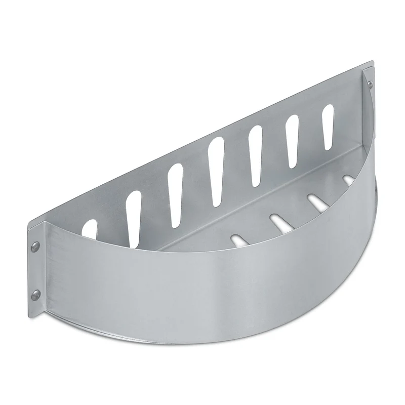 Lot de 2 paniers à charbon pour barbecue cuisson directe et indirecte en acier noir 13_0010776
