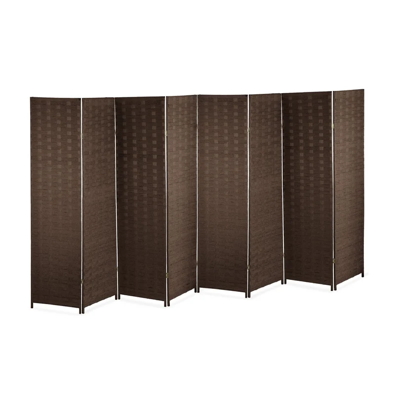 Paravent de séparation pliant pratique 170 x 320 x 2 cm design élégant style contemporain en bois beige 13_0010088