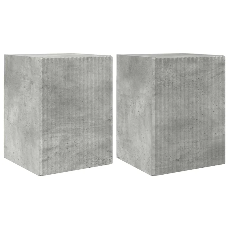 Meuble TV mural moderne design minimaliste 30 x 31 x 40 cm en bois d'ingénierie béton 02_0054941