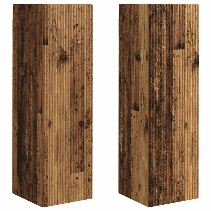Meuble TV mural moderne 30 x 31 x 100 cm rangement pratique style minimaliste en bois d'ingénierie bois ancien 02_0055000