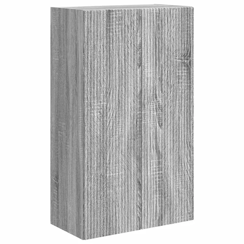 Meuble TV mural rectangulaire moderne avec rangement pratique 59,5 x 31 x 100 cm en bois gris sonoma 02_0055045