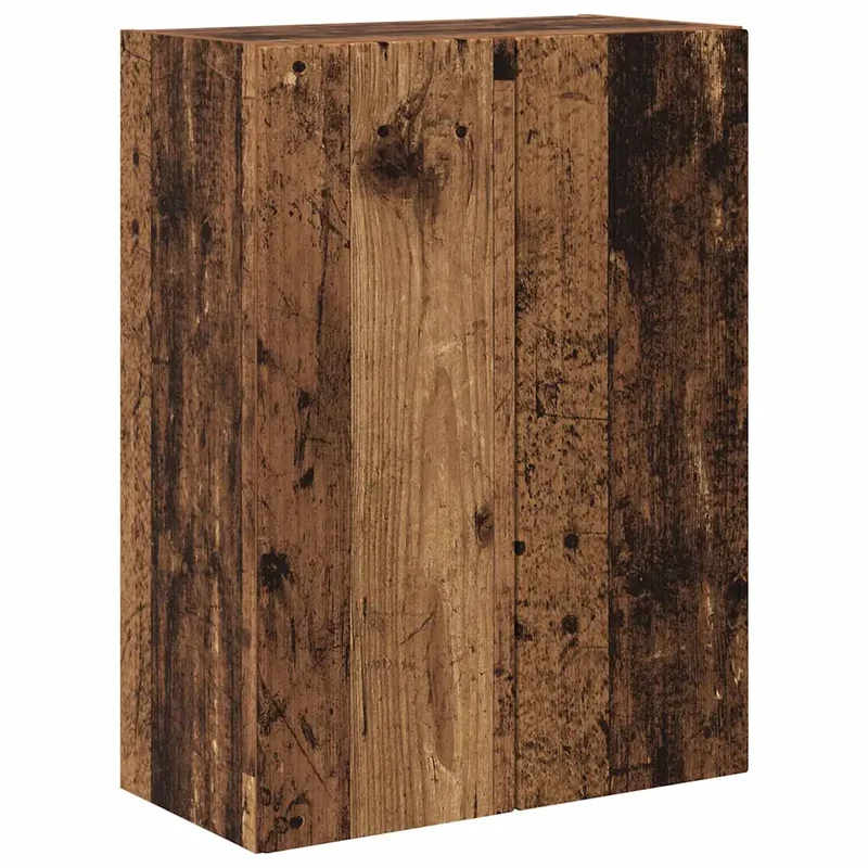 Meuble TV mural rectangulaire moderne 59,5 x 31 x 80 cm beaucoup de rangement design épuré en bois ancien 02_0055037