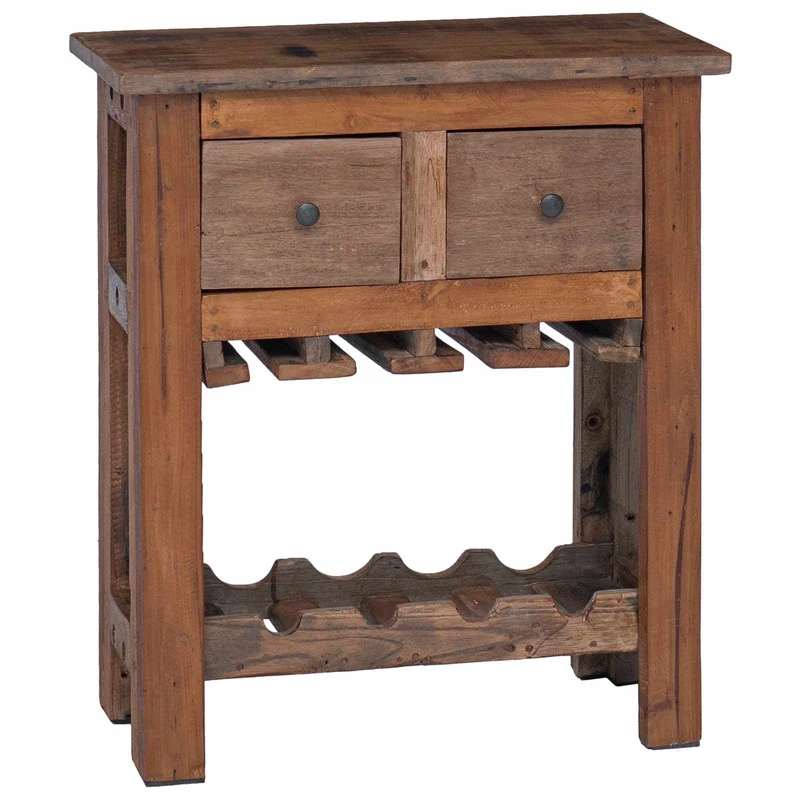 Armoire de cuisine pratique style rustique 60 x 30 x 70 cm en bois recyclé marron 02_0058961