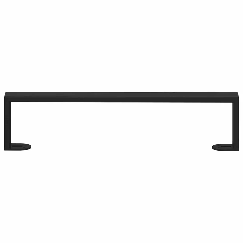 Lot de 12 pieds de meuble en U métal 436 x 40 x 100 mm design moderne durable en fer noir 02_0052004