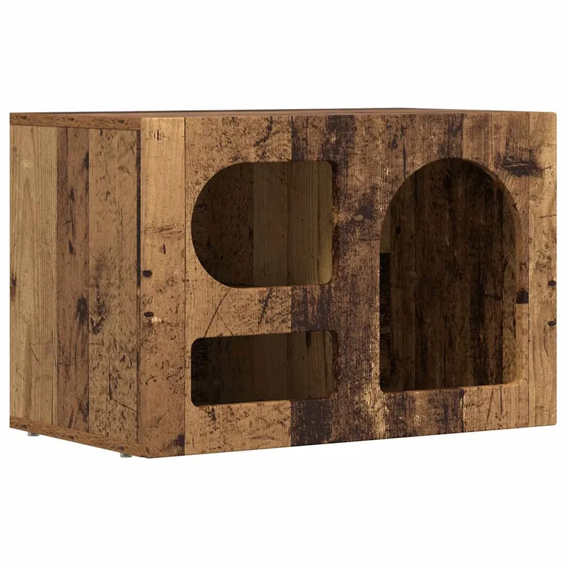 Meuble TV moderne avec étagères salon 60 x 35 x 40 cm en bois d'ingénierie bois ancien 02_0054780
