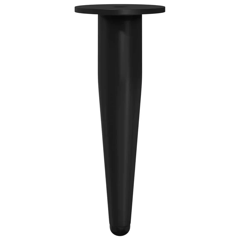 Lot de 12 pieds de meuble cylindriques design moderne intérieur 40 x 40 x 98 mm en fer noir 02_0051992