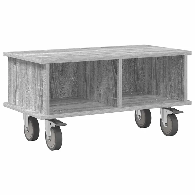 Meuble TV rectangulaire moderne avec rangement 68 x 35 x 35 cm en bois d'ingénierie gris sonoma 02_0054744