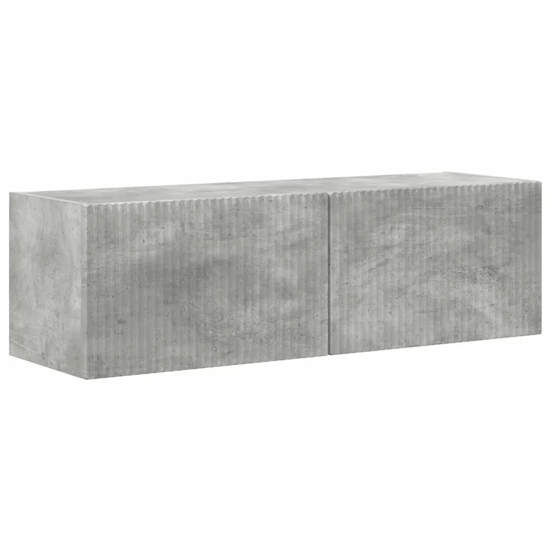 Meuble TV mural moderne rangement pratique 98 x 31 x 30 cm en bois d'ingénierie béton 02_0054923