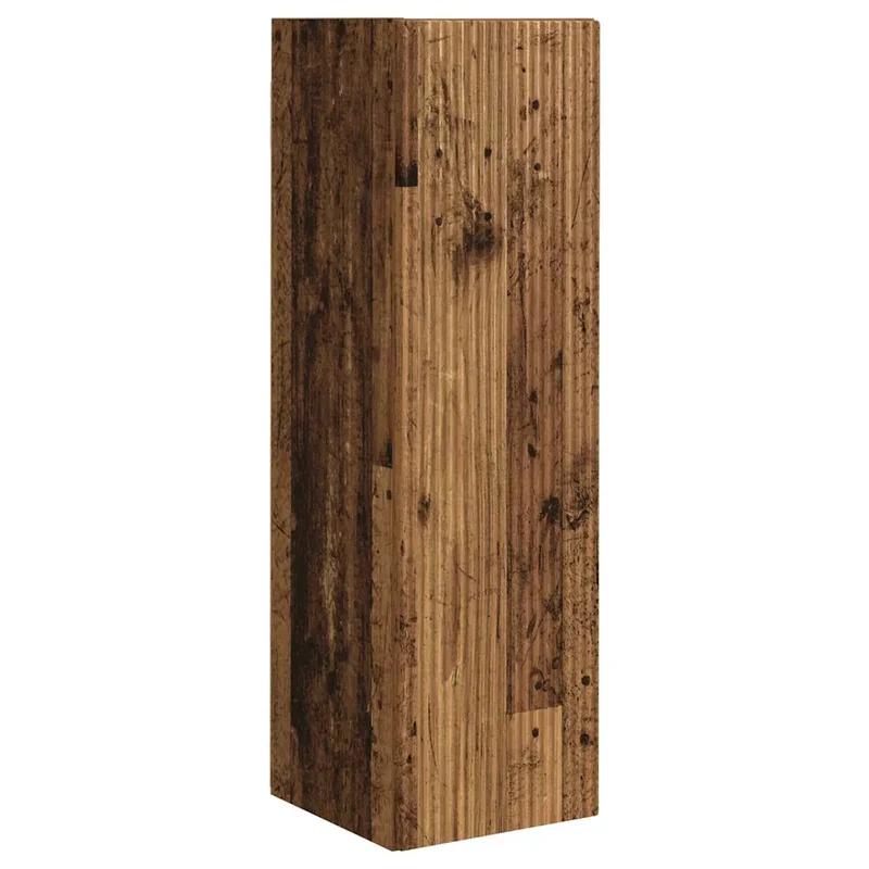 Meuble TV mural moderne gain de place 30 x 31 x 100 cm en bois d'ingénierie bois ancien 02_0054999