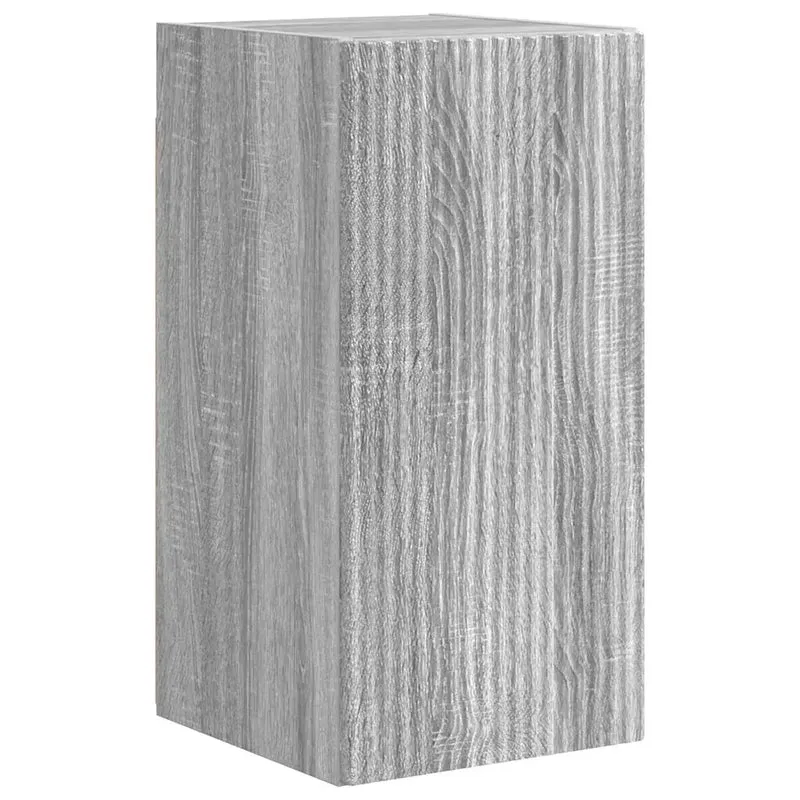 Meuble TV mural moderne gain de place 30 x 31 x 60 cm en bois d'ingénierie gris sonoma 02_0054961