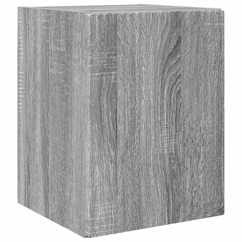 Meuble TV mural moderne 30 x 31 x 40 cm avec rangement pratique en bois d'ingénierie gris sonoma 02_0054946