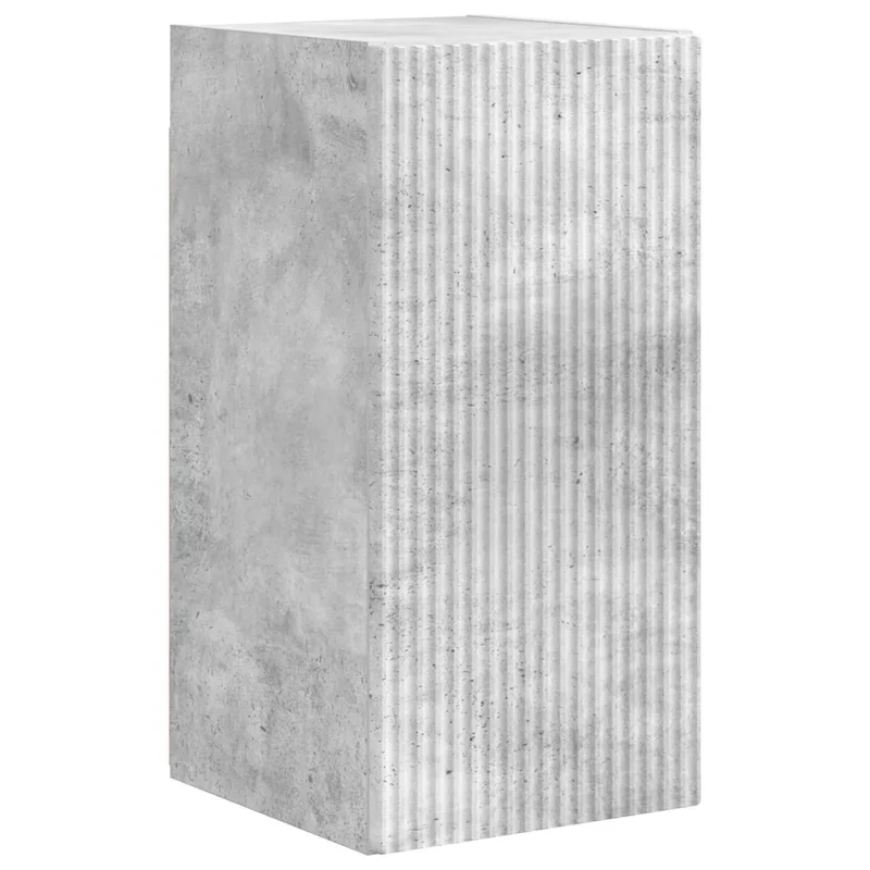 Meuble TV mural moderne avec rangement pratique 30 x 31 x 60 cm en bois d'ingénierie béton 02_0054955