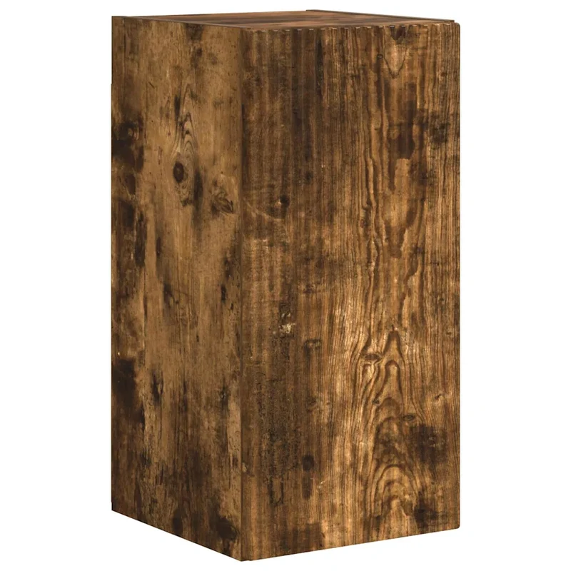 Meuble TV mural moderne minimaliste rangement 30 x 31 x 60 cm en bois d'ingénierie chêne fumé 02_0054959