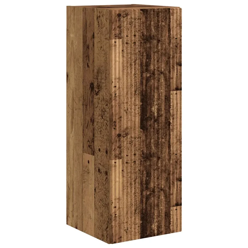 Meuble TV mural moderne minimaliste 30 x 31 x 80 cm avec rangements en bois d'ingénierie bois ancien 02_0054981
