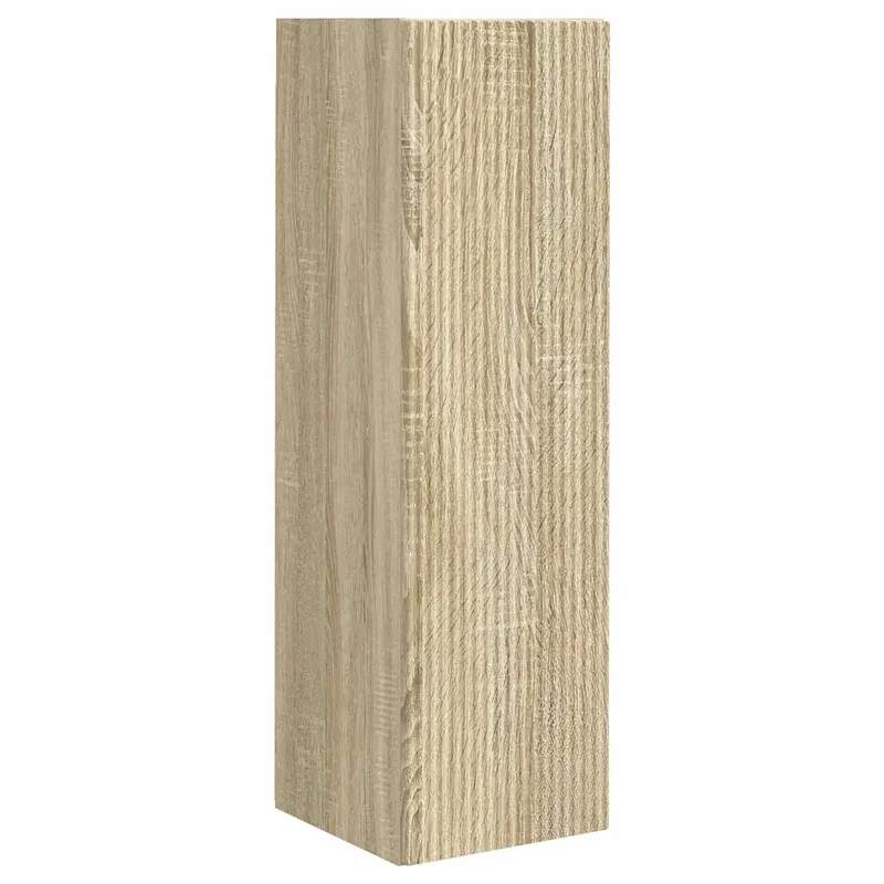 Meuble TV mural moderne minimaliste 30 x 31 x 100 cm avec rangement ingénieux en bois d'ingénierie sonoma 02_0054989