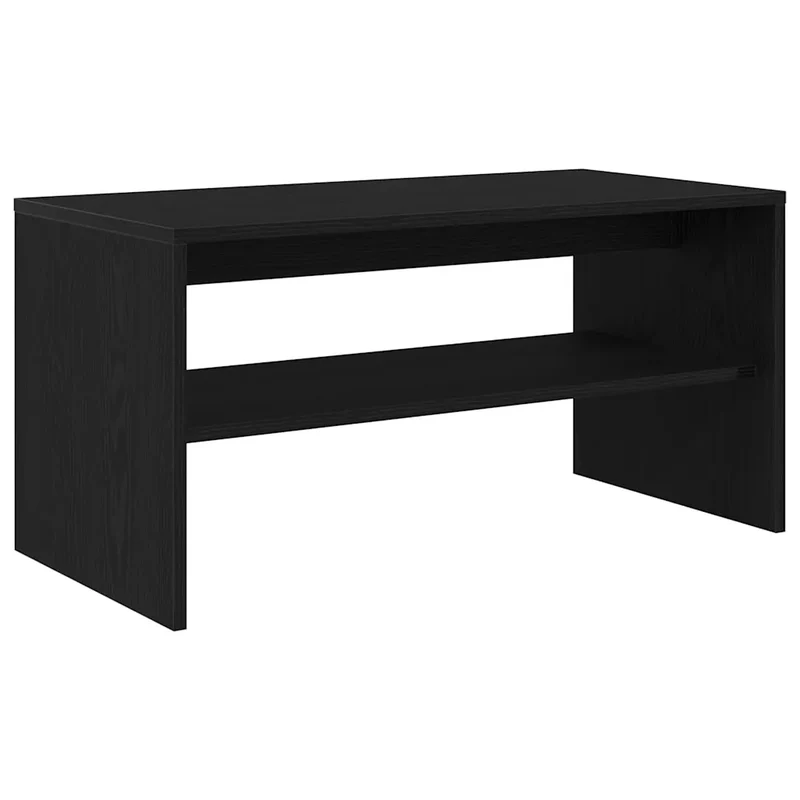 Meuble TV polyvalent pour salon rangement 80 x 40 x 40 cm en bois d'ingénierie chêne noir 02_0051229