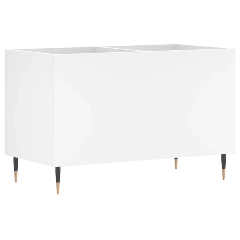Armoire à disques pratique et classique 74,5 x 38 x 48 cm en bois d'ingénierie blanc 02_0049123