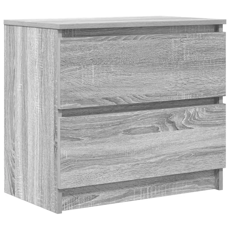 Meuble TV pratique avec espace de rangement 60 x 35 x 54 cm en bois d'ingénierie gris 02_0051731