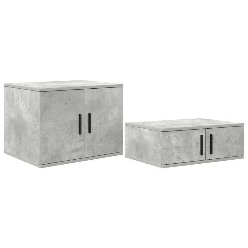 Armoire de rangement moderne salle à manger 108 x 41 x 40 cm durable et pratique en bois d'ingénierie gris béton 02_0052121