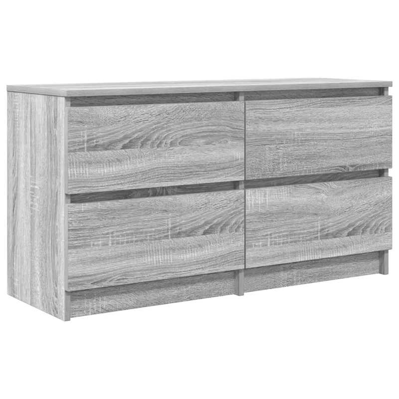 Meuble TV moderne avec rangement 100 x 35 x 54 cm en bois d'ingénierie sonoma gris 02_0051748