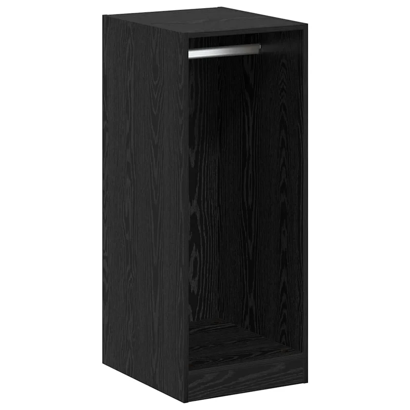 Armoire de rangement moderne avec 3 étagères 41 x 48 x 102 cm espace intérieur organisé en bois d'ingénierie chêne noir 02_0052523