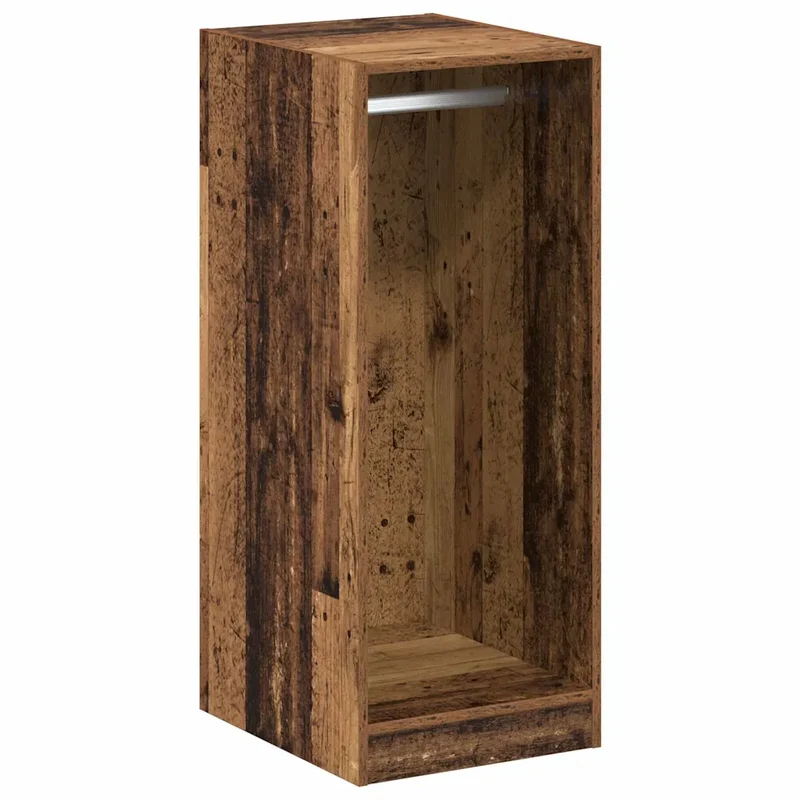 Armoire rectangulaire moderne rangement intérieur avec grand espace de stockage 41 x 48 x 102 cm en bois ancien 02_0052521