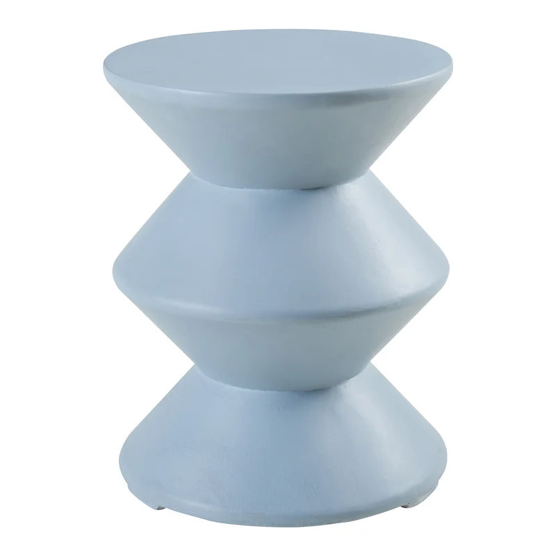 Table d'appoint 47 x 37 cm bleu clair 03_0010920
