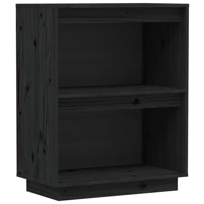 Armoire console rangement modernisée salon bureau 60 x 34 x 75 cm en bois de pin noir 02_0048113