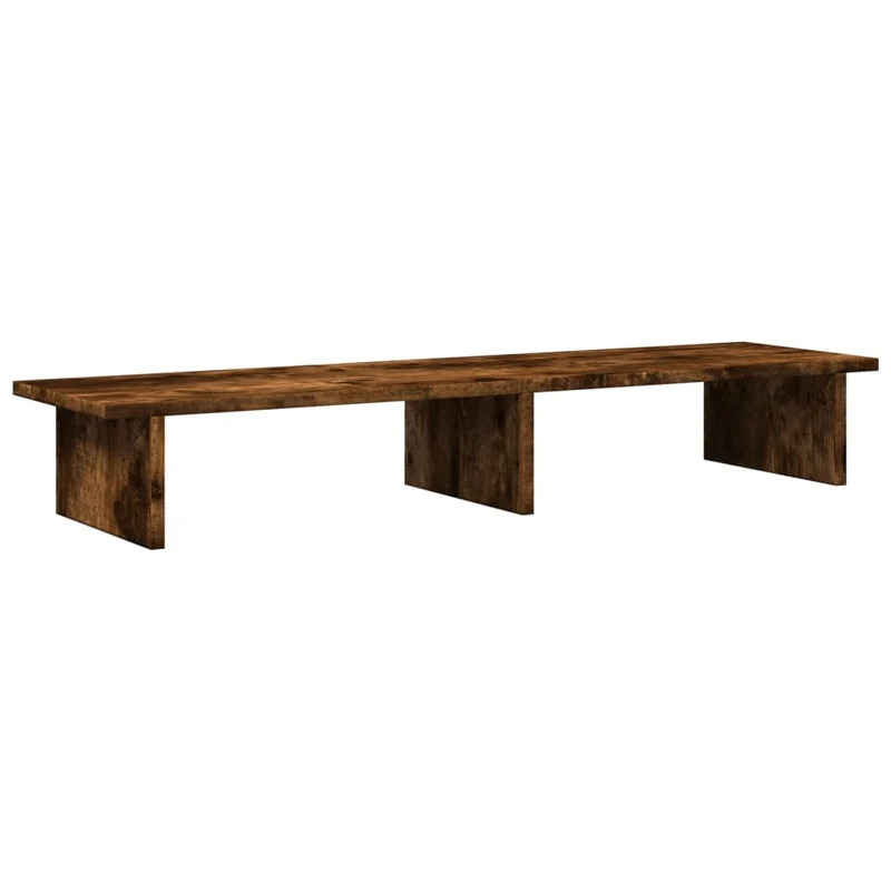 Support de moniteur table meuble bureau 100 x 27 x 15 cm bois d'ingénierie marron 02_0044839
