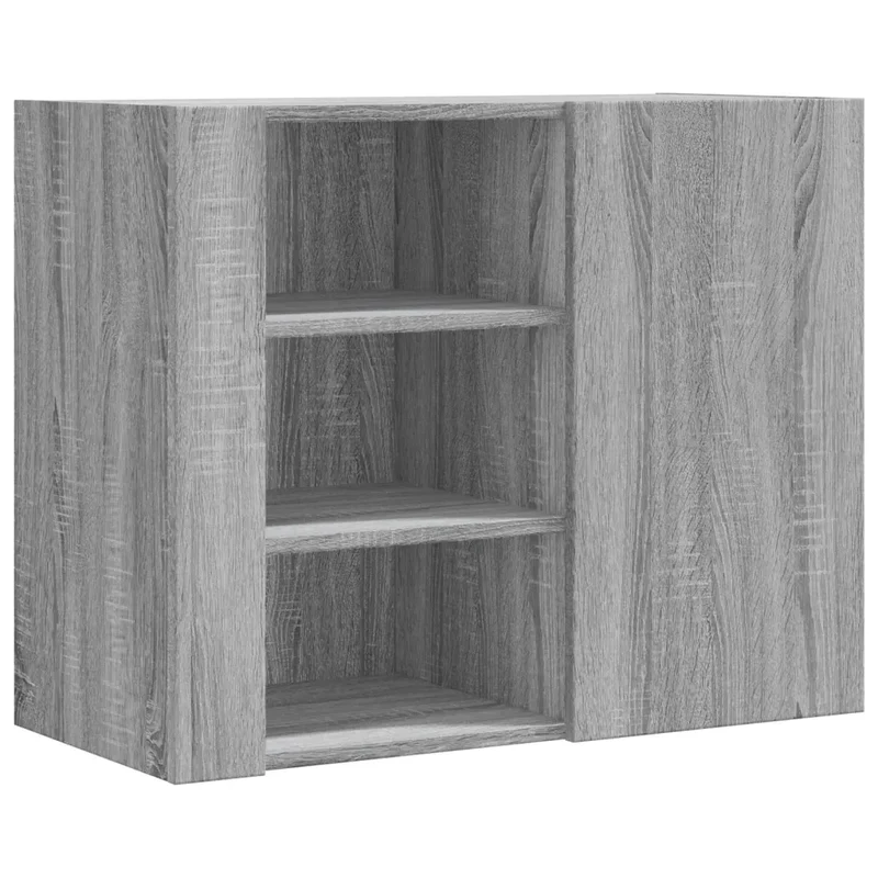 Armoire murale moderne rangement pratique 60 x 35 x 75 cm en bois d'ingénierie sonoma gris 02_0049566